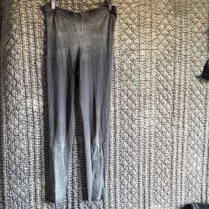 Stylish Gray Leggings with silver sparkles.